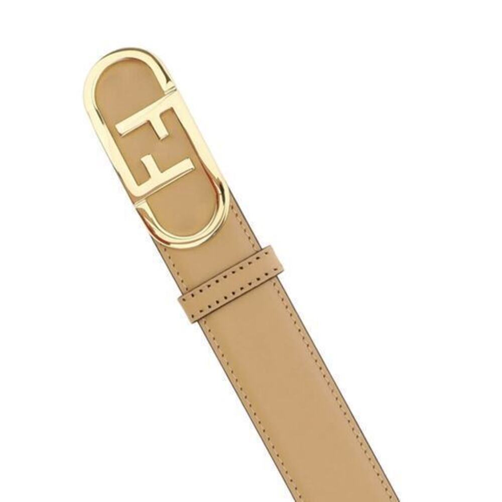 Fendi O'Lock FF Logo Buckle Leather Belt